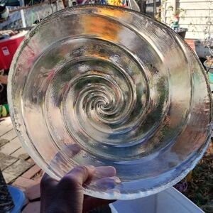 Glass Swirl Bowl X-large